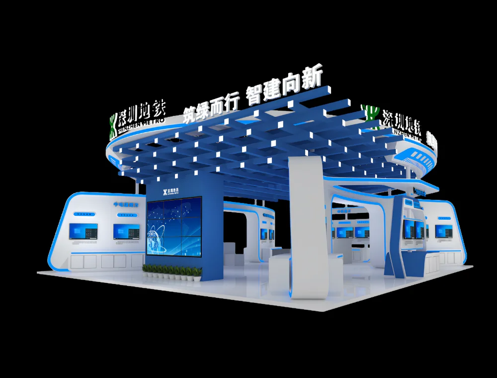 30x30 auto show exhibition booth setup by Expo Creators